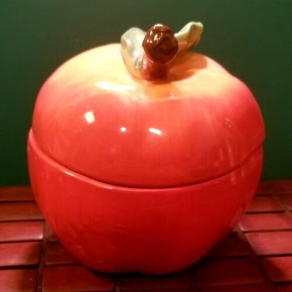 Susan Winget Apple Cookie Jar Cracker Barrel Certified International - Picture 3 of 7